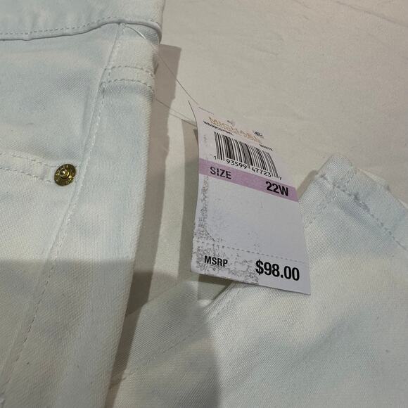Michael Kors White Selma Skinny Jeans  22W - Picture 3 of 5